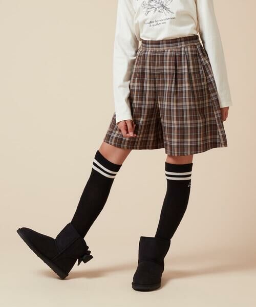 a.v.v / アー・ヴェ・ヴェ ショート・ハーフ・半端丈パンツ | [100-160]オータムチェックタックショートパンツ | 詳細12