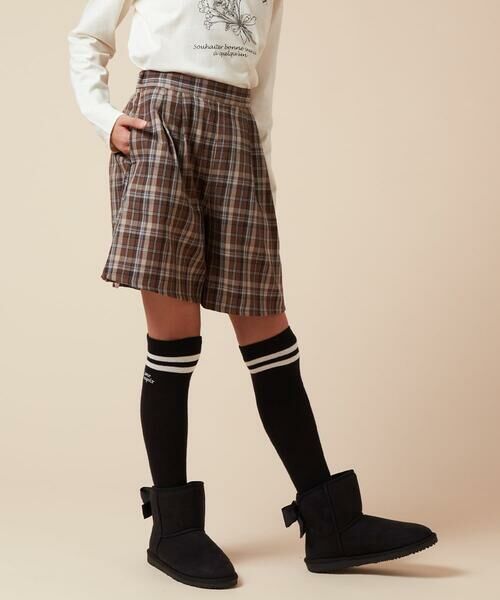 a.v.v / アー・ヴェ・ヴェ ショート・ハーフ・半端丈パンツ | [100-160]オータムチェックタックショートパンツ | 詳細13