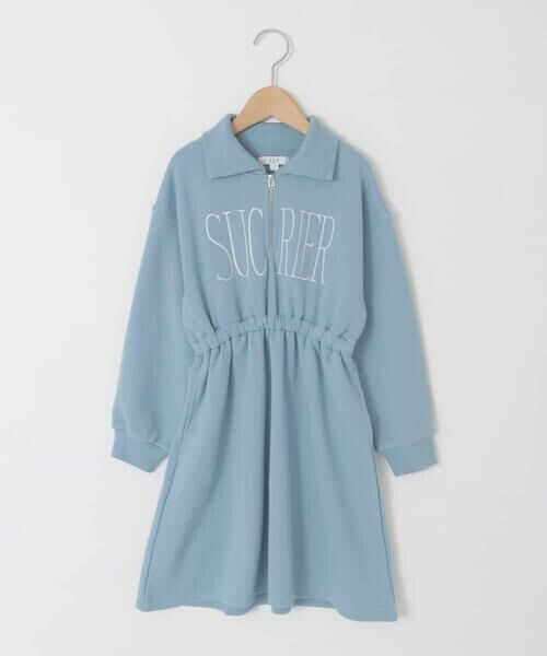 a.v.v / アー・ヴェ・ヴェ ロング・マキシ丈ワンピース | [130-160]ハーフジップロゴトレーナーワンピース | 詳細24