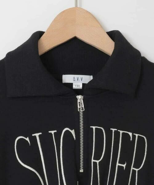 a.v.v / アー・ヴェ・ヴェ ロング・マキシ丈ワンピース | [130-160]ハーフジップロゴトレーナーワンピース | 詳細27