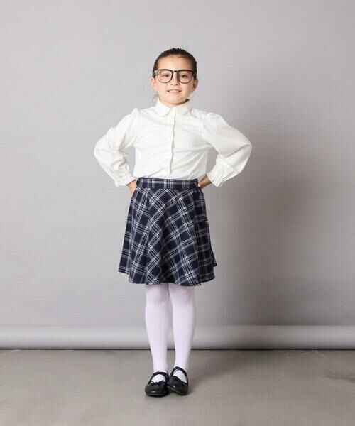 a.v.v / アー・ヴェ・ヴェ シャツ・ブラウス | [110-130]【取り外し可能リボンタイ/きれい見えカットソー素材で着心地が良い】リボン付きカットソーブラウス | 詳細10