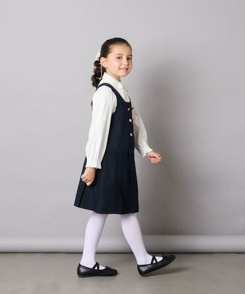 a.v.v / アー・ヴェ・ヴェ シャツ・ブラウス | [110-130]【取り外し可能リボンタイ/きれい見えカットソー素材で着心地が良い】リボン付きカットソーブラウス | 詳細12