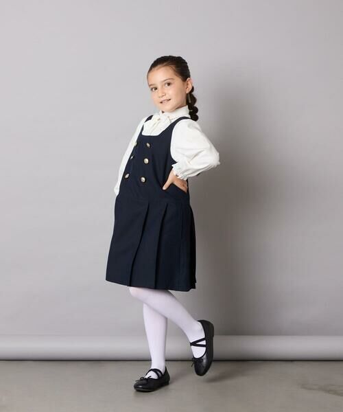 a.v.v / アー・ヴェ・ヴェ シャツ・ブラウス | [110-130]【取り外し可能リボンタイ/きれい見えカットソー素材で着心地が良い】リボン付きカットソーブラウス | 詳細14