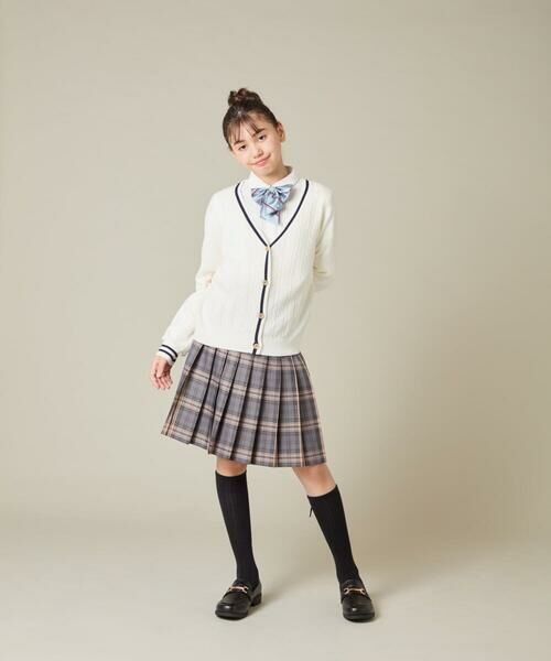 a.v.v / アー・ヴェ・ヴェ カーディガン・ボレロ | [150-160]【卒服】配色ケーブルカーディガン | 詳細12