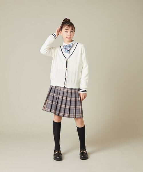 a.v.v / アー・ヴェ・ヴェ カーディガン・ボレロ | [150-160]【卒服】配色ケーブルカーディガン | 詳細13