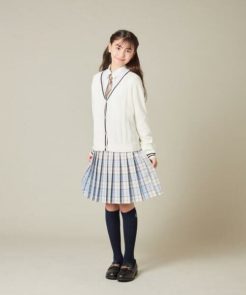 a.v.v / アー・ヴェ・ヴェ カーディガン・ボレロ | [150-160]【卒服】配色ケーブルカーディガン | 詳細5