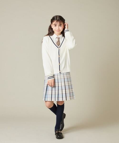 a.v.v / アー・ヴェ・ヴェ カーディガン・ボレロ | [150-160]【卒服】配色ケーブルカーディガン | 詳細8