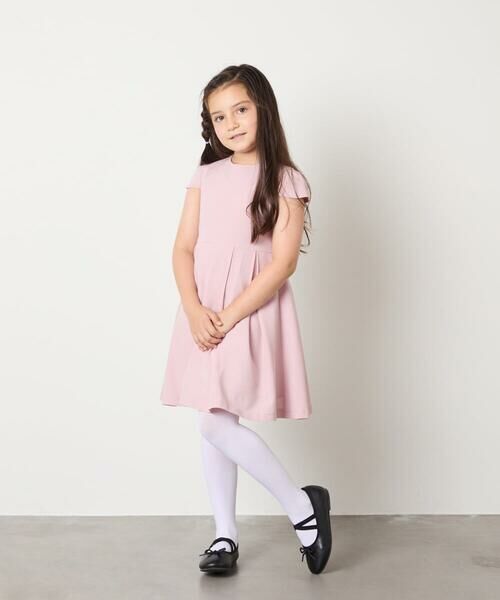 a.v.v / アー・ヴェ・ヴェ ドレス | [110-130]【取り外し可能な襟/発表会/お受験/お食事会】パール調襟付きフレアワンピース | 詳細12