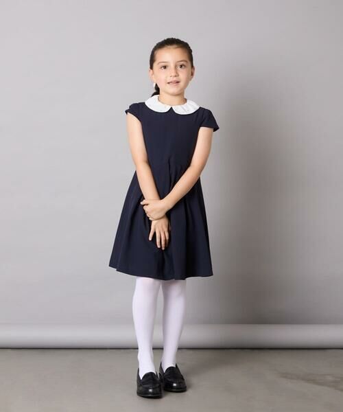 a.v.v / アー・ヴェ・ヴェ ドレス | [110-130]【取り外し可能な襟/発表会/お受験/お食事会】パール調襟付きフレアワンピース | 詳細18