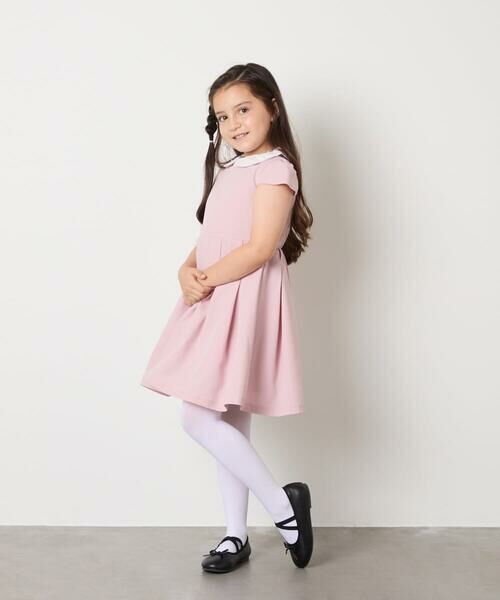a.v.v / アー・ヴェ・ヴェ ドレス | [110-130]【取り外し可能な襟/発表会/お受験/お食事会】パール調襟付きフレアワンピース | 詳細6