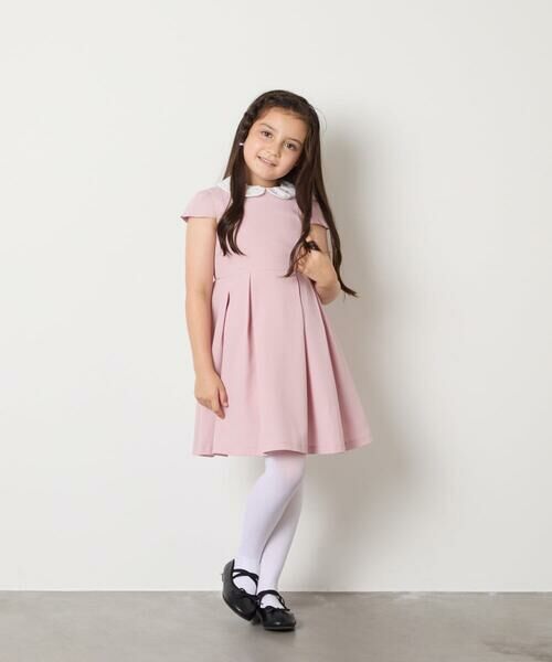 a.v.v / アー・ヴェ・ヴェ ドレス | [110-130]【取り外し可能な襟/発表会/お受験/お食事会】パール調襟付きフレアワンピース | 詳細7