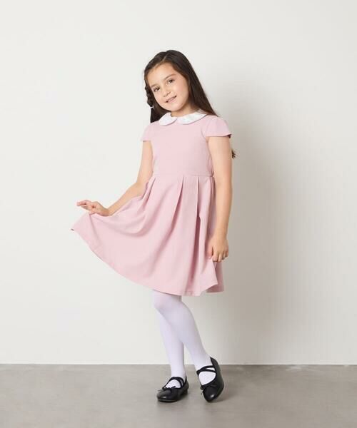 a.v.v / アー・ヴェ・ヴェ ドレス | [110-130]【取り外し可能な襟/発表会/お受験/お食事会】パール調襟付きフレアワンピース | 詳細8