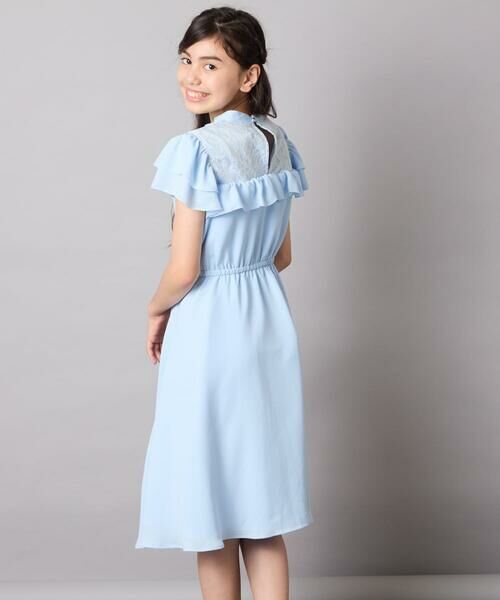 a.v.v / アー・ヴェ・ヴェ ドレス | [140-160]【発表会/結婚式/お食事会/特別なお出掛けシーンに】レース切り替えフリルワンピース | 詳細15
