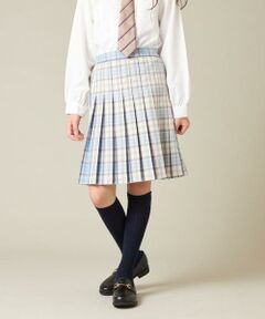 a.v.v / アー・ヴェ・ヴェ ロング・マキシ丈スカート | [150-160]【卒服】ラメチェックプリーツスカート