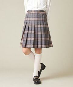 [150-160]【卒服】ラメチェックプリーツスカート