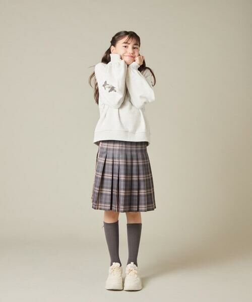 a.v.v / アー・ヴェ・ヴェ ロング・マキシ丈スカート | [150-160]【卒服】ラメチェックプリーツスカート | 詳細22
