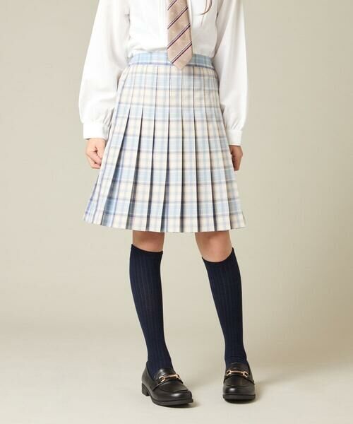 a.v.v / アー・ヴェ・ヴェ ロング・マキシ丈スカート | [150-160]【卒服】ラメチェックプリーツスカート | 詳細25