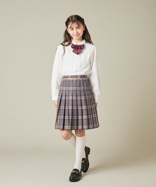 a.v.v / アー・ヴェ・ヴェ ロング・マキシ丈スカート | [150-160]【卒服】ラメチェックプリーツスカート | 詳細5