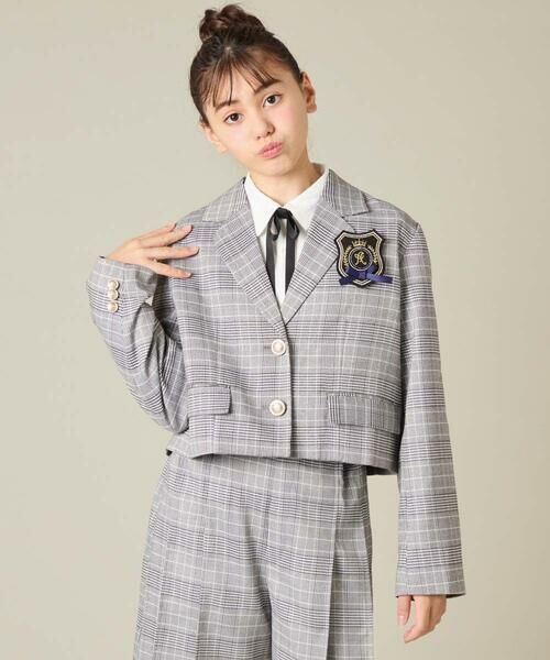 a.v.v / アー・ヴェ・ヴェ テーラードジャケット | [150-160]【卒服】【エンブレム付き】ショートテーラードジャケット | 詳細18