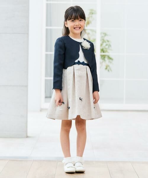 a.v.v / アー・ヴェ・ヴェ ノーカラージャケット | [110-130]【セレモニー/オケージョン/結婚式】スカラップツイードセレモニーボレロ | 詳細11