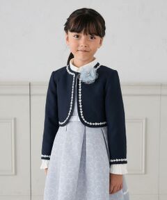 a.v.v / アー・ヴェ・ヴェ ノーカラージャケット | [110-130]【セレモニー/オケージョン/結婚式】セレモニーポケボレロ