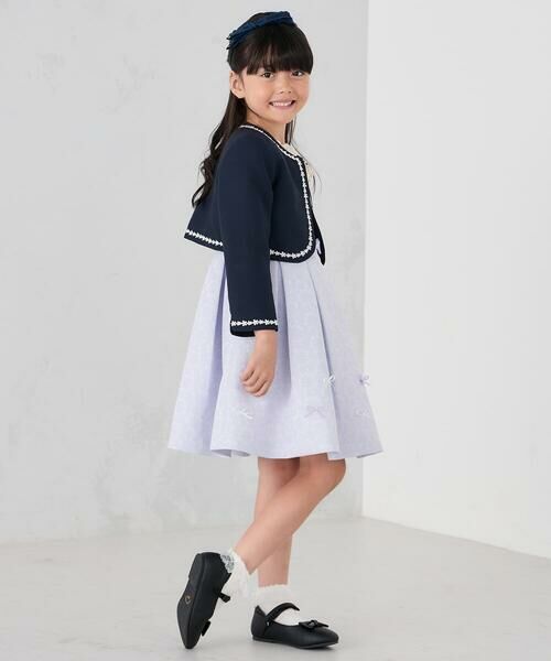 a.v.v / アー・ヴェ・ヴェ ノーカラージャケット | [110-130]【セレモニー/オケージョン/結婚式】セレモニーポケボレロ | 詳細1