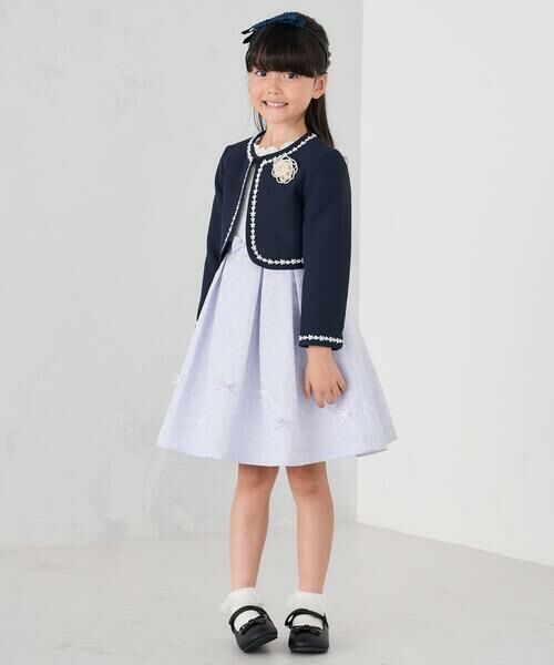 a.v.v / アー・ヴェ・ヴェ ノーカラージャケット | [110-130]【セレモニー/オケージョン/結婚式】セレモニーポケボレロ | 詳細8