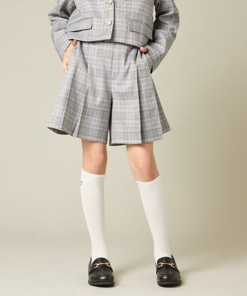 a.v.v / アー・ヴェ・ヴェ ショート・ハーフ・半端丈パンツ | [150-160]【卒服】タックキュロットパンツ | 詳細1