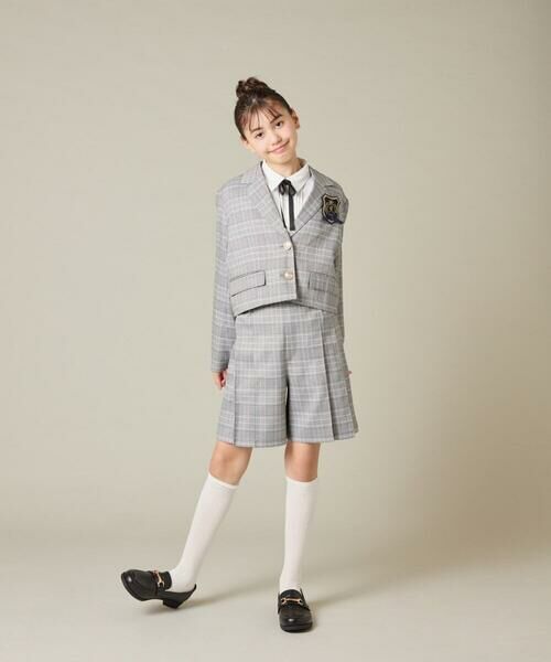 a.v.v / アー・ヴェ・ヴェ ショート・ハーフ・半端丈パンツ | [150-160]【卒服】タックキュロットパンツ | 詳細3