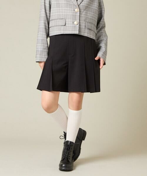 a.v.v / アー・ヴェ・ヴェ ショート・ハーフ・半端丈パンツ | [150-160]【卒服】タックキュロットパンツ | 詳細8