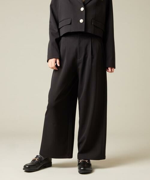 a.v.v / アー・ヴェ・ヴェ その他パンツ | [150-160]【卒服】タックワイドパンツ | 詳細1