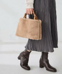 a.v.v / アー・ヴェ・ヴェ トートバッグ | バンブーハンドルファーバッグ