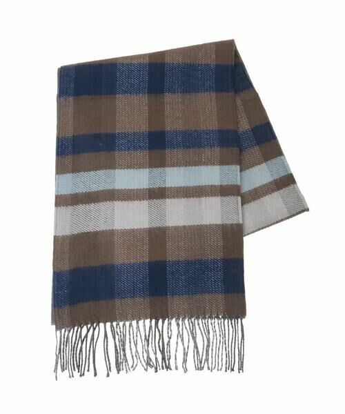 a.v.v / アー・ヴェ・ヴェ マフラー・ショール・スヌード・ストール | マフラー / リバーチェック（ダークグレー）