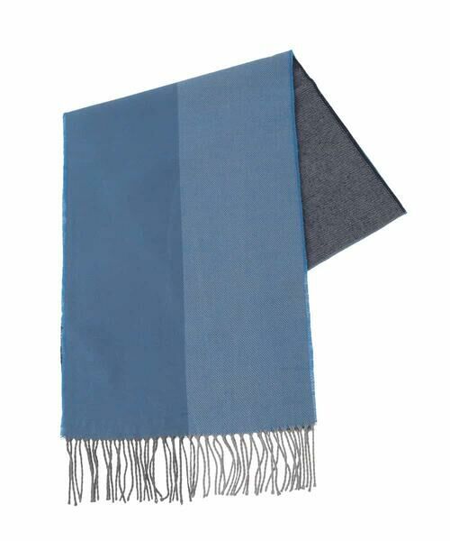 a.v.v / アー・ヴェ・ヴェ マフラー・ショール・スヌード・ストール | マフラー / 4面グラデーション　（ネイビー）