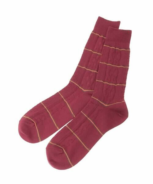 a.v.v / アー・ヴェ・ヴェ その他小物 | 【ギフトにおすすめ】ボーダー柄ソックス | 詳細1