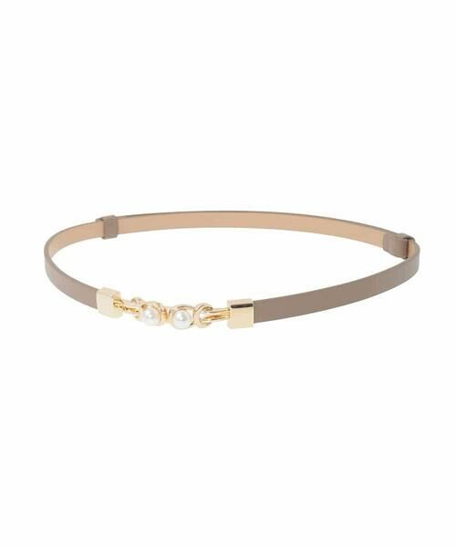 a.v.v / アー・ヴェ・ヴェ ベルト・サスペンダー | パール調ビットベルト（アイボリー）