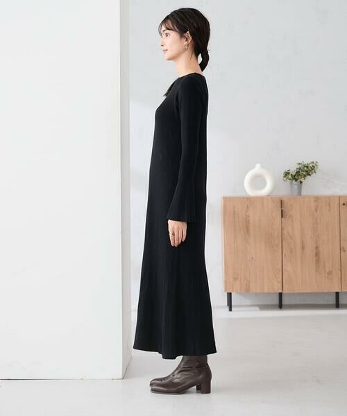 a.v.v / アー・ヴェ・ヴェ ロング・マキシ丈ワンピース | 【2SET】フェザーベスト×フレアニットワンピース | 詳細16
