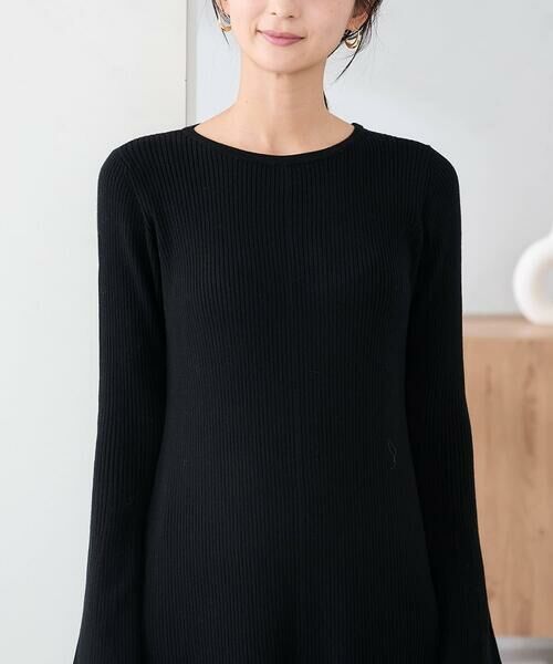 a.v.v / アー・ヴェ・ヴェ ロング・マキシ丈ワンピース | 【2SET】フェザーベスト×フレアニットワンピース | 詳細18