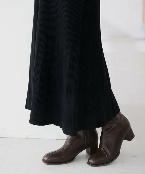 a.v.v / アー・ヴェ・ヴェ ロング・マキシ丈ワンピース | 【2SET】フェザーベスト×フレアニットワンピース | 詳細20