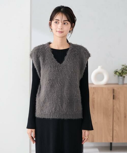 a.v.v / アー・ヴェ・ヴェ ロング・マキシ丈ワンピース | 【2SET】フェザーベスト×フレアニットワンピース | 詳細6