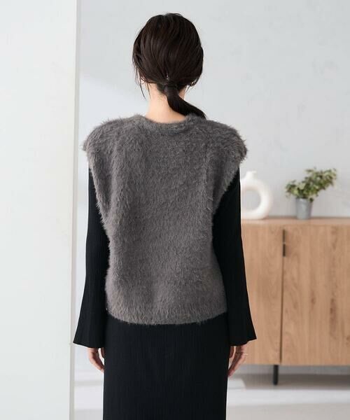 a.v.v / アー・ヴェ・ヴェ ロング・マキシ丈ワンピース | 【2SET】フェザーベスト×フレアニットワンピース | 詳細8