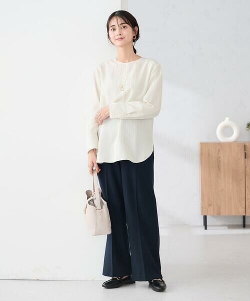 a.v.v / アー・ヴェ・ヴェ シャツ・ブラウス | ノーカラーカフスブラウス | 詳細3