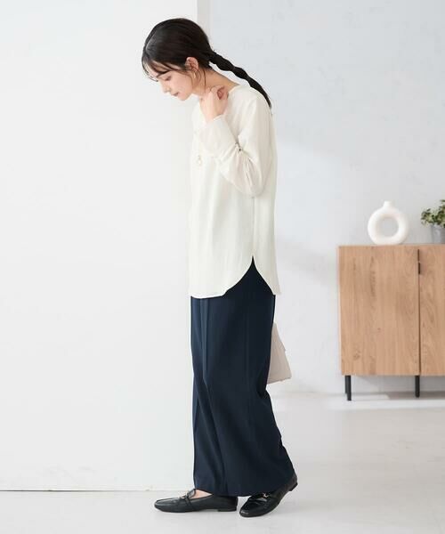 a.v.v / アー・ヴェ・ヴェ シャツ・ブラウス | ノーカラーカフスブラウス | 詳細4