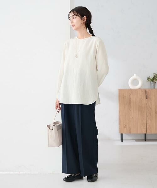 a.v.v / アー・ヴェ・ヴェ シャツ・ブラウス | ノーカラーカフスブラウス | 詳細5