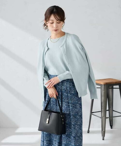 a.v.v / アー・ヴェ・ヴェ カーディガン・ボレロ | スパンコール混クルーネックカーディガン | 詳細1