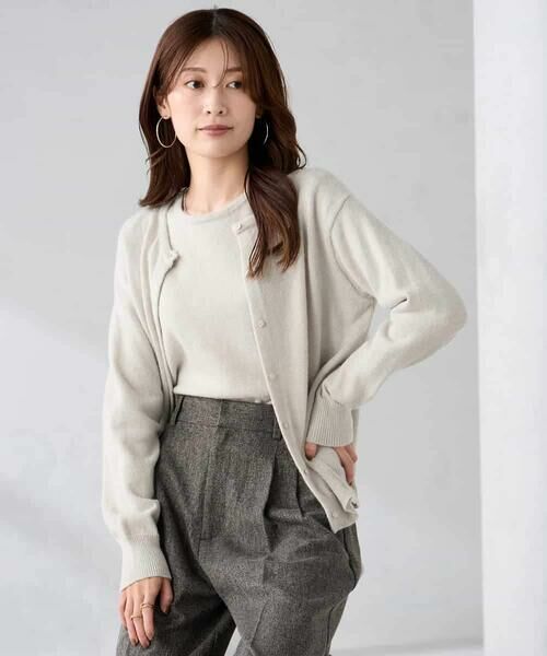 a.v.v / アー・ヴェ・ヴェ カーディガン・ボレロ | スパンコール混クルーネックカーディガン | 詳細16