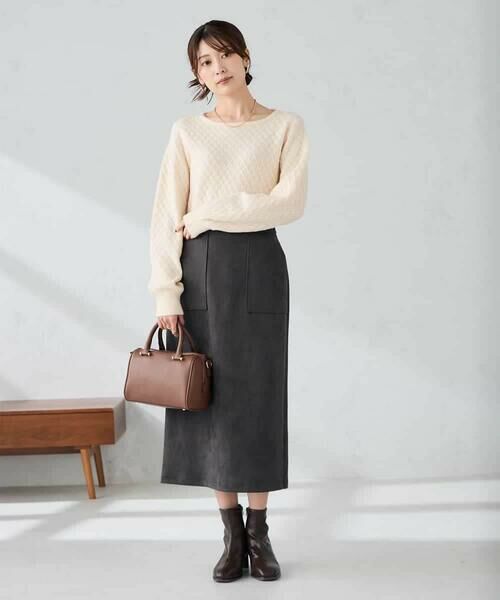 a.v.v / アー・ヴェ・ヴェ ニット・セーター | ダイヤ柄ニットプルオーバー | 詳細10