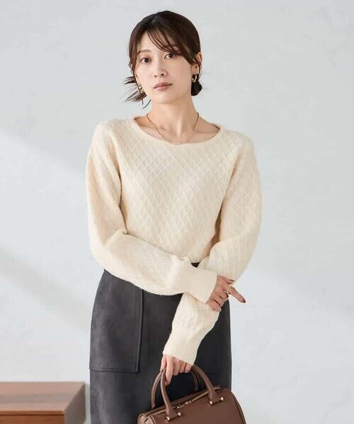 a.v.v / アー・ヴェ・ヴェ ニット・セーター | ダイヤ柄ニットプルオーバー | 詳細9