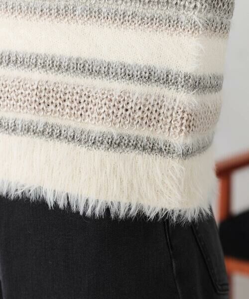 a.v.v / アー・ヴェ・ヴェ ニット・セーター | フェザーボーダーニット | 詳細11