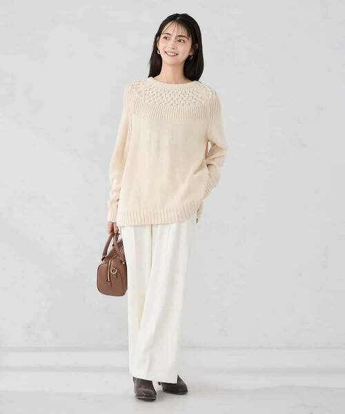 a.v.v / アー・ヴェ・ヴェ ニット・セーター | ケーブル求心風ニット | 詳細12